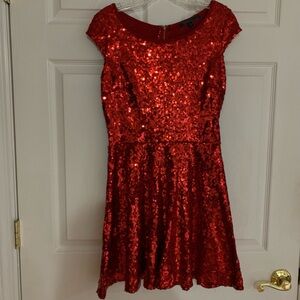 Sequin red dress